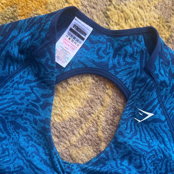 Gymshark Blue Patterned Pajama Set - Picture 2 of 5